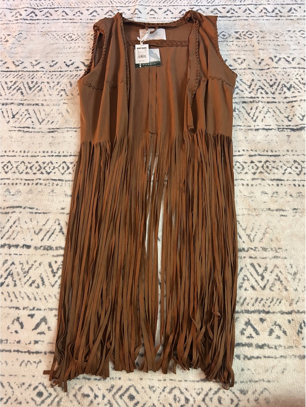 Boot Barn Fornia Brown Suede Fringe Vest Size Small